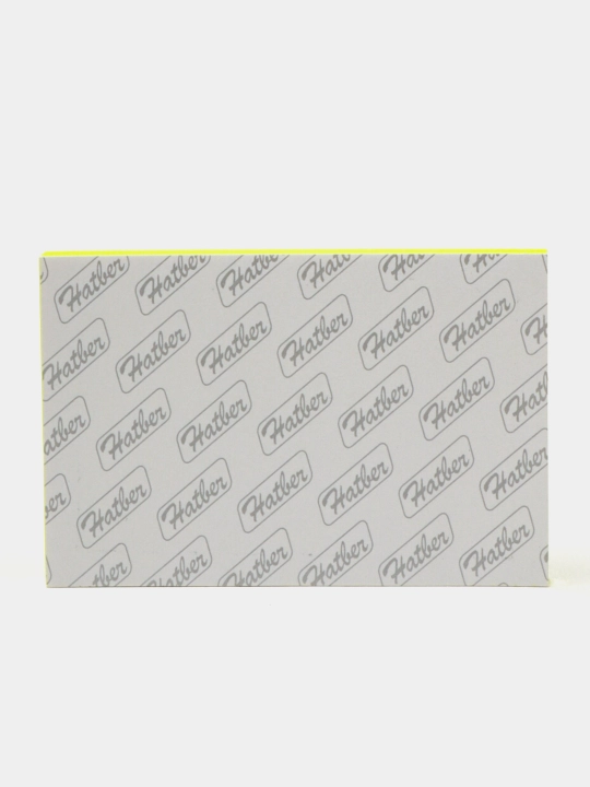 Eslatma qog'ozi Hatber NEON, 100 varaq, 76x51 mm, yopishtiruvchi qirrali,  sariq