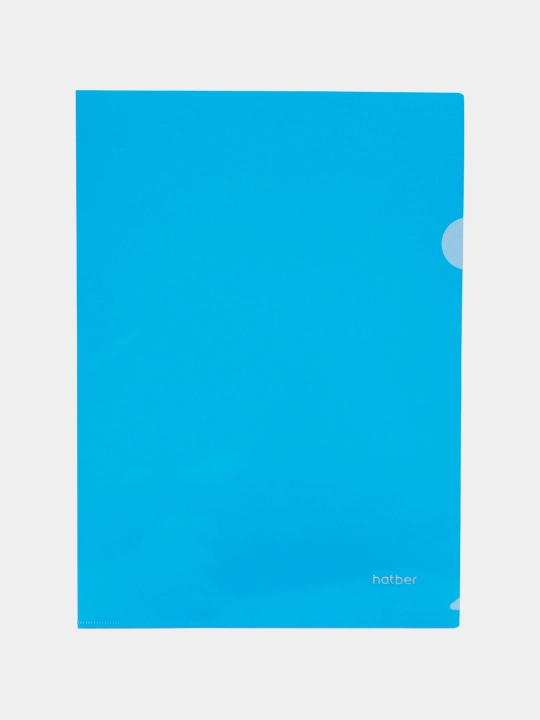 Hatber burchak jildi, Plastik, A4f, 180 mkm, Ko‘k, AG4_00102