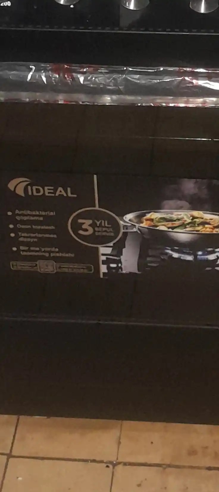 Ideal L400 gaz plitasi, 3 + 1 komfort, duxovka hajmi 65 l, 60 * 60