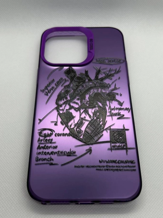 Тонкий силиконовый чехол Heart, для iPhone 12 / 13 / 14 / 15 / 16 Pro, Pro Max
