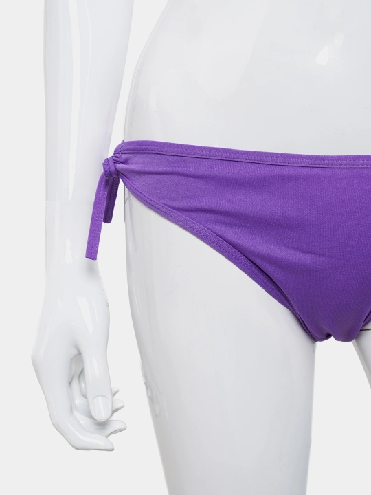 Ayollar uchun ikki qismli suzish kostyumi, bir rangli, bikini