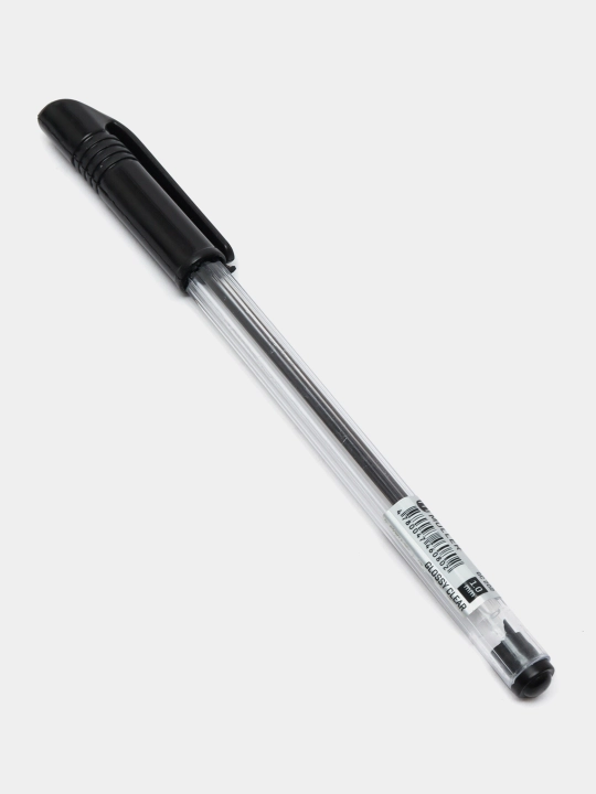 Ручка шариковая Glossy clear 1 мм GC-1 мм, черная q0000018503 - 