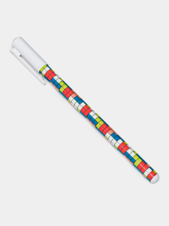 Hatber Cubes sharikli ruchkasi, ko‘k, 0,7 mm, moyli siyoh
