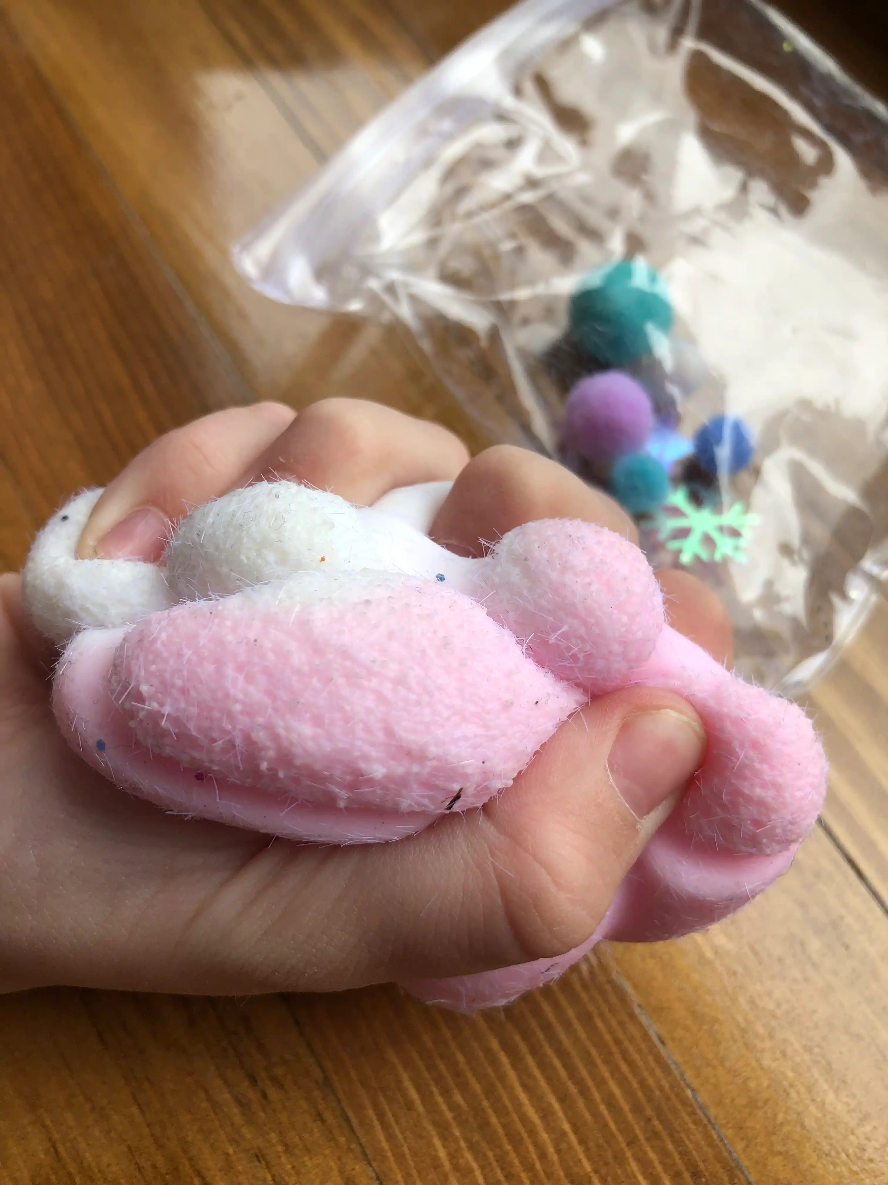 Игрушки сквиш антистресс кошачья лапка, 7 см