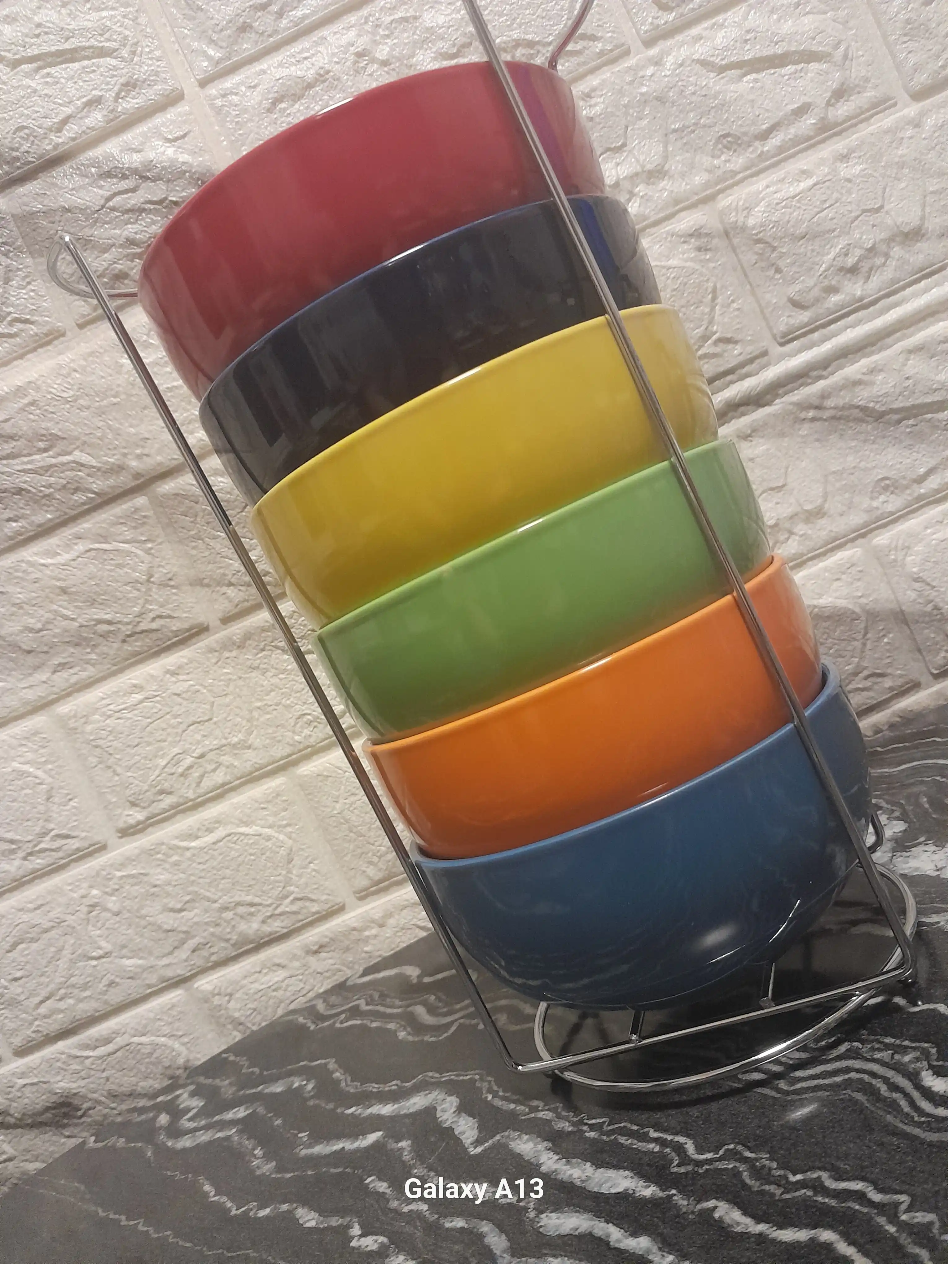 Stendli ko'p rangli kosalar to'plami, 500 ml, 6 dona