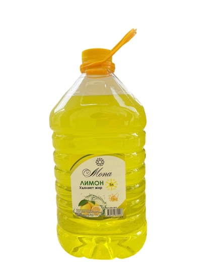 Гель для мытья посуды МОНА, ароматизированный, 5 л — MONA7-GEL5L-ЖЕЛТ