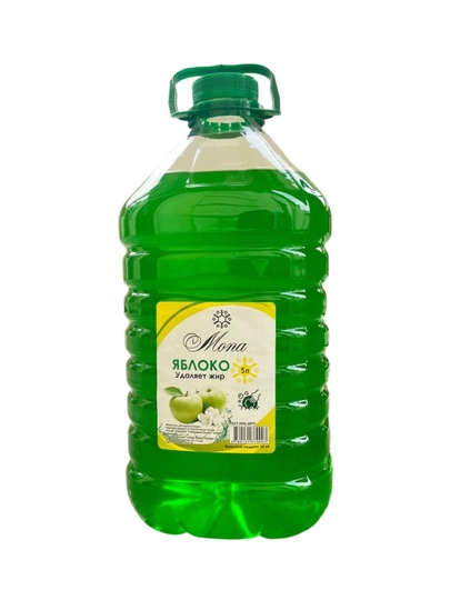Гель для мытья посуды МОНА, ароматизированный, 5 л — MONA7-GEL5L-ЗЕЛЕН