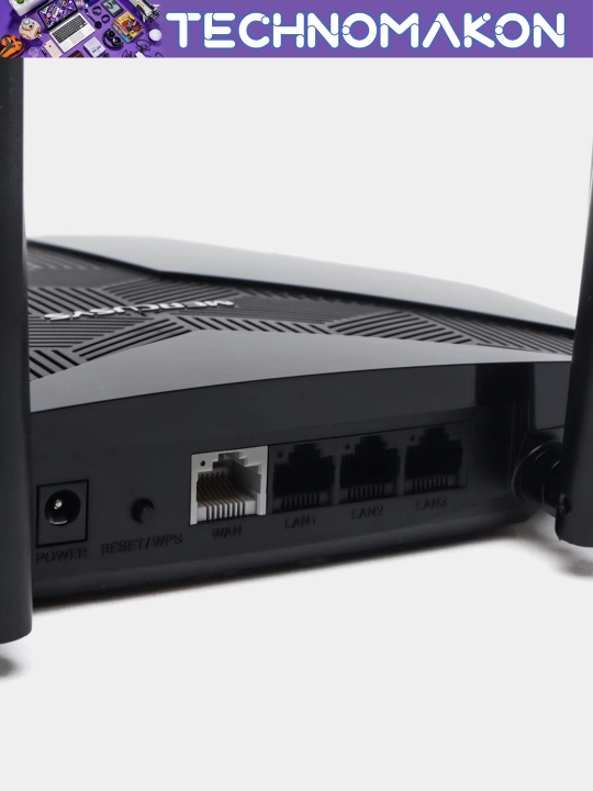Ikki tarmoqli Gigabitli Wi-Fi router Mercusys MR70X AX1800, Wi-Fi 6