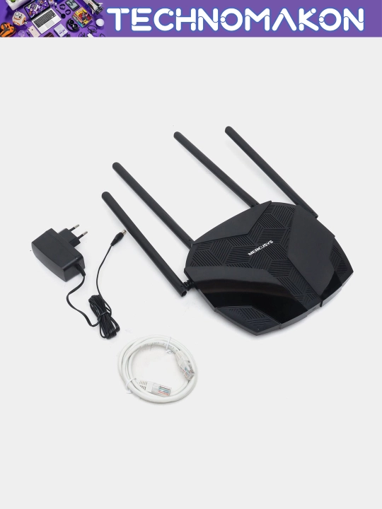 Ikki tarmoqli Gigabitli Wi-Fi router Mercusys MR70X AX1800, Wi-Fi 6