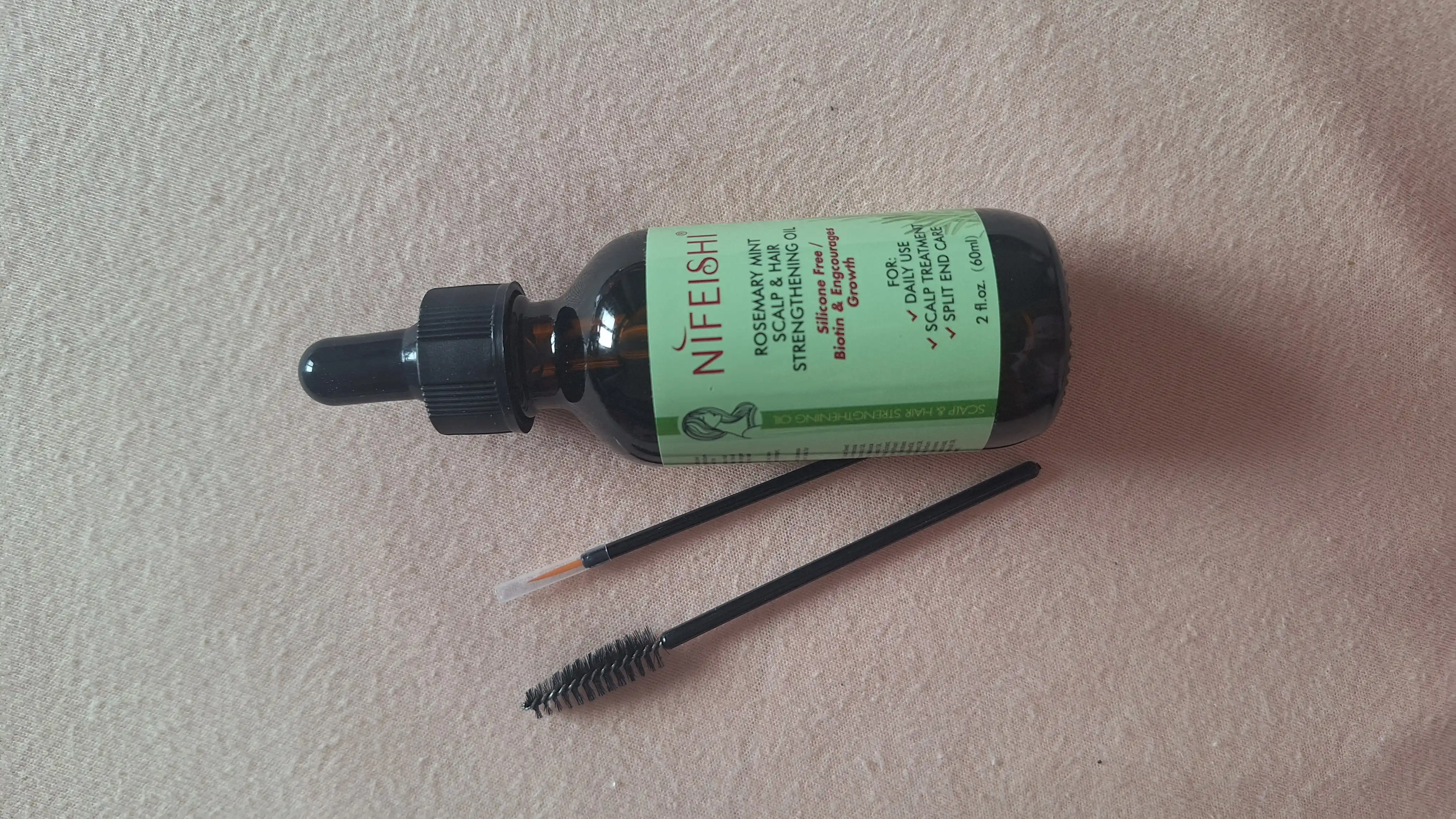 Масло розмарина для волос NIFEISHI Organic, для роста волос, 2 в 1, розмарин и кастор