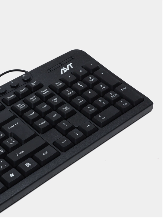 Klaviatura AVT KBM300, USB, qora