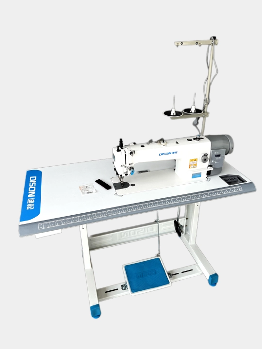 Tog'ri tikuv uchun sanoat tikuv mashinasi, yuruvchi oyoqcha bilan DISON DS-6380