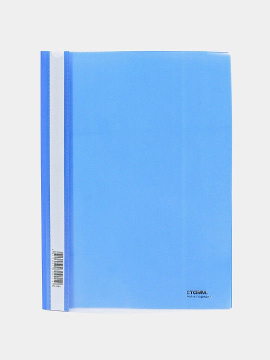 Plastik papka. STAMM A4, 180 mikron, ko'k va shaffof MM-30911 minish - 