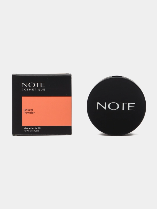 NOTE Baked Powder 10 g kompakt pudra 01, 04, 06 ranglar mat finish uchun