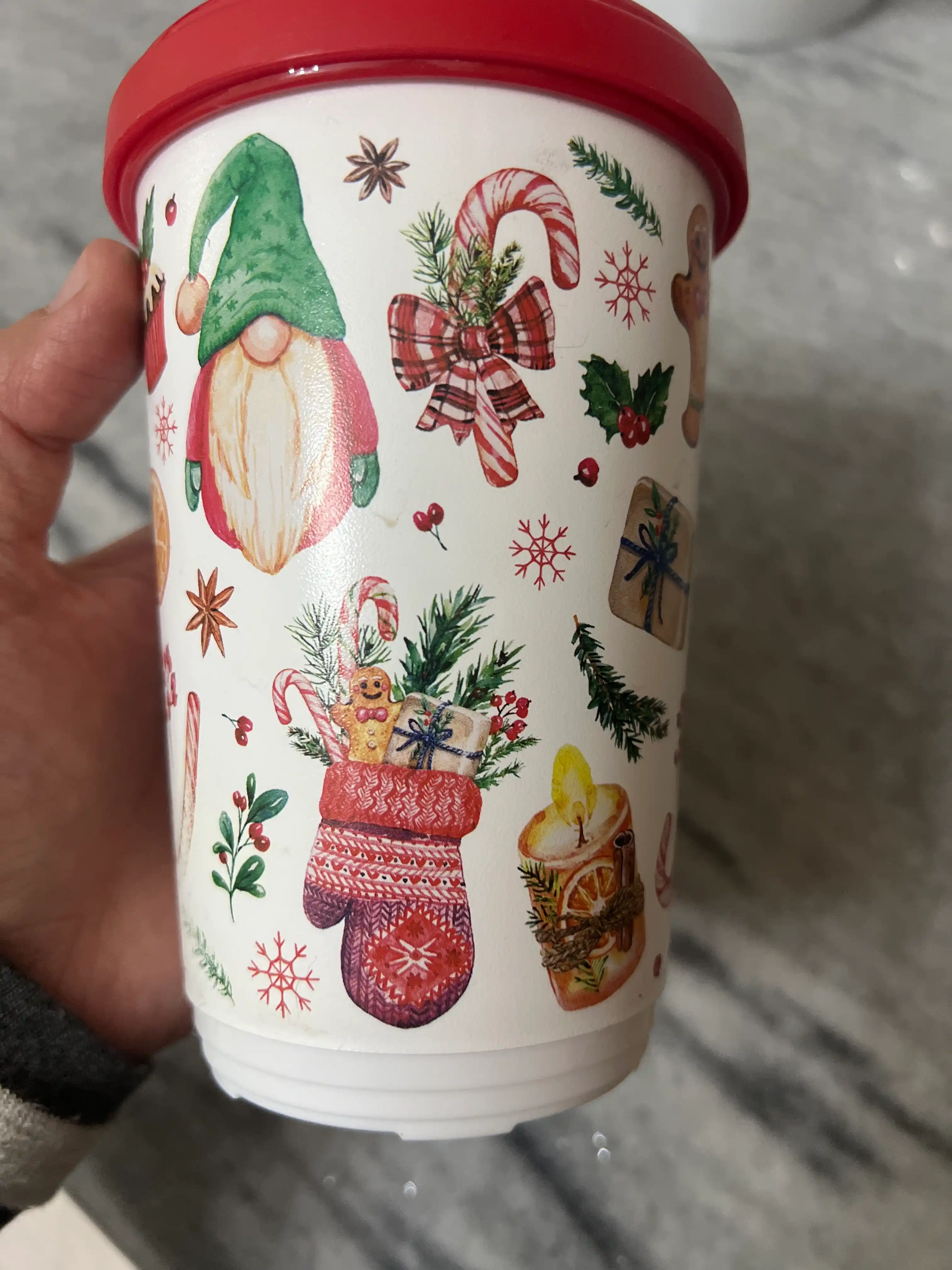 Termal stakan, ikki qoplamli, ichimliklar uchun, 300-400 ml