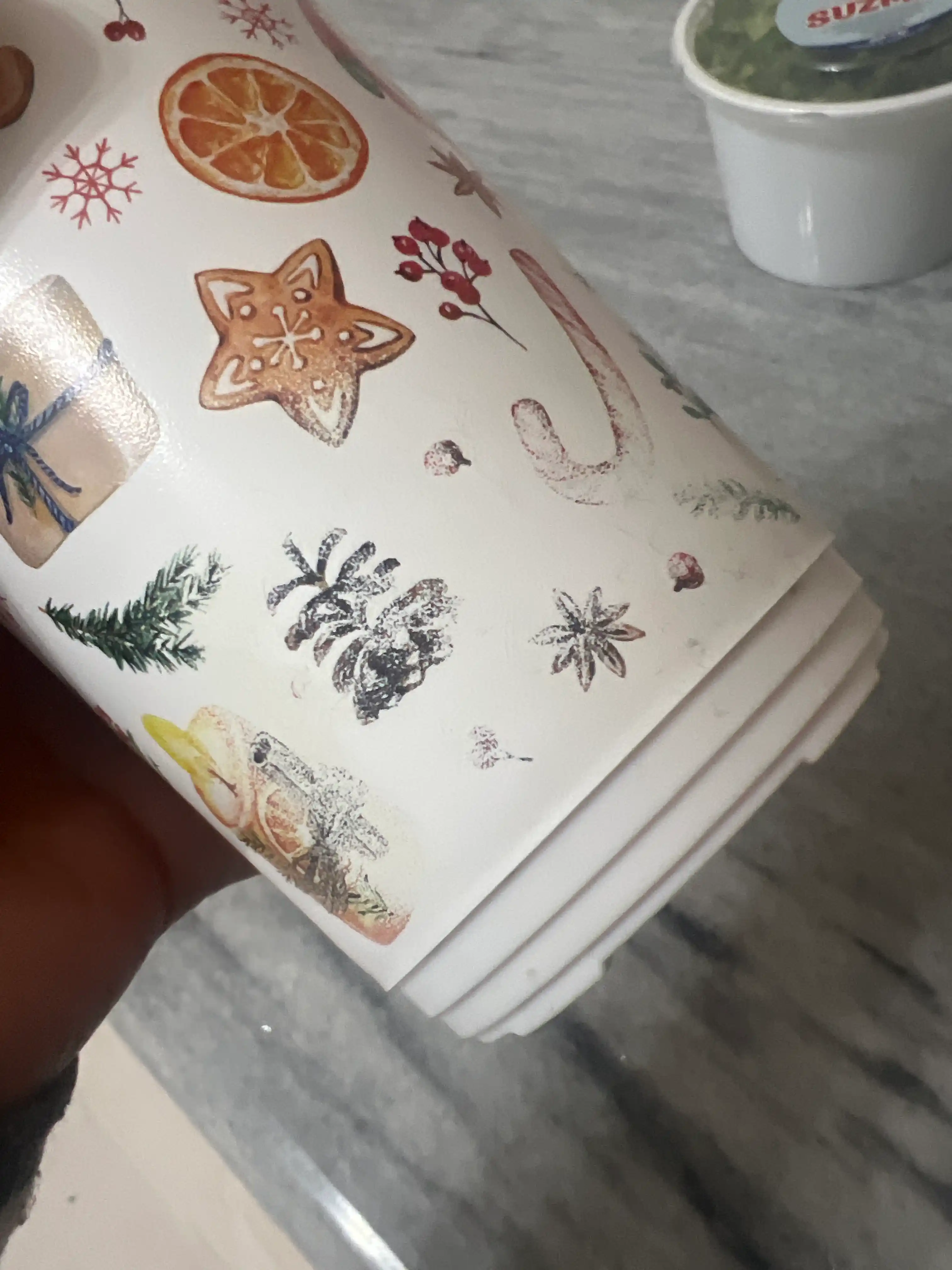 Termal stakan, ikki qoplamli, ichimliklar uchun, 300-400 ml