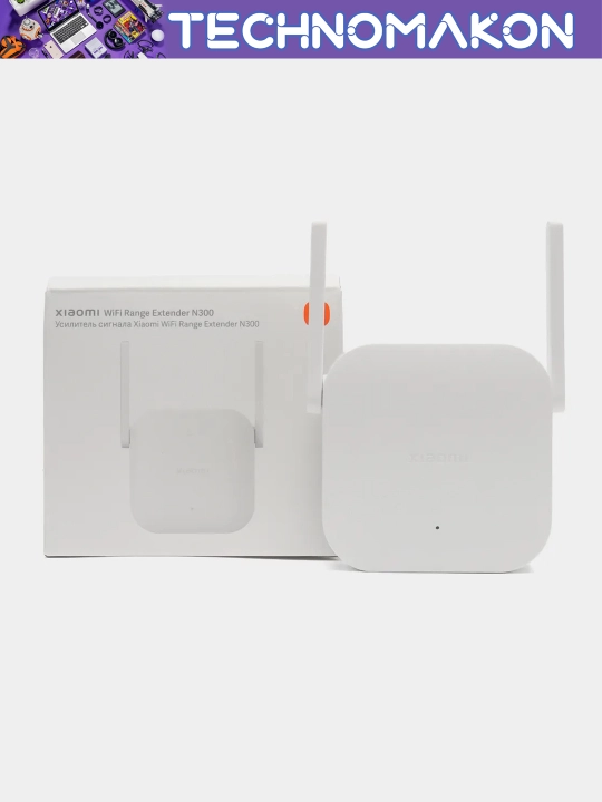 Simsiz Wi-Fi signal kuchaytirgichi Xiaomi Mi, oq Repiter, Wifi Range Extender N300