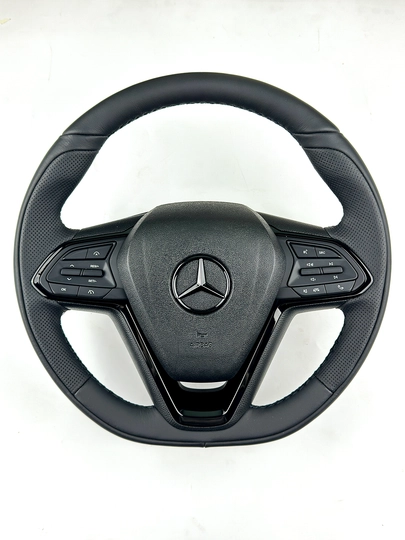Руль для всех автомобилей, универсальный, кожанный Spark, Damas, Nexia 1 2 3, Gentra, Lacetti — RULHAUS-M29
