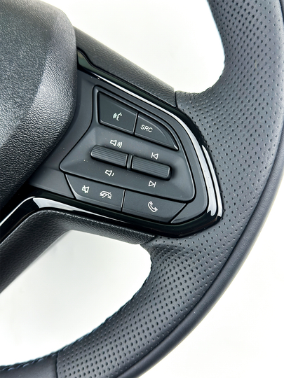 Руль для всех автомобилей, универсальный, кожанный Spark, Damas, Nexia 1 2 3, Gentra, Lacetti