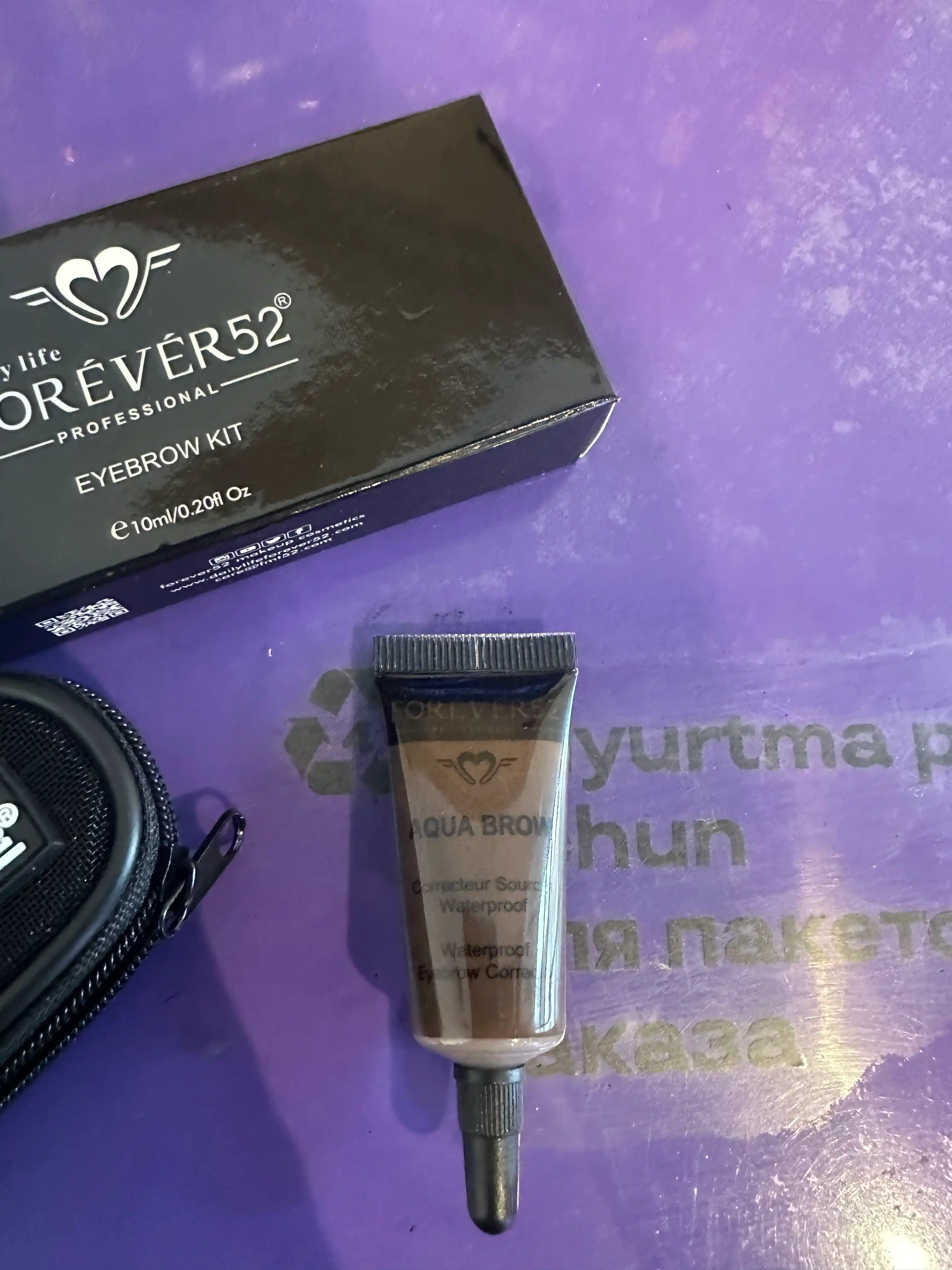 Qosh uchun suvga chidamli korrektor ten Aqua brow waterproof eyebrow Forever52, 10 ml