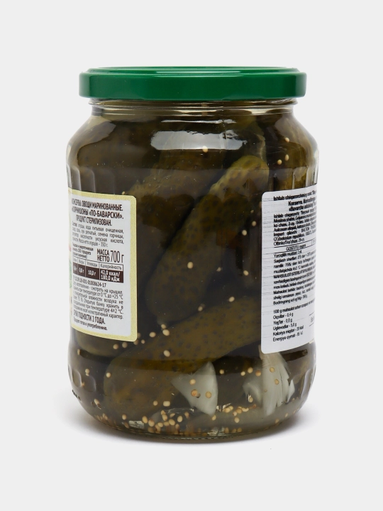 Kornishonlar Пиканта, Bavariyada, 700 g