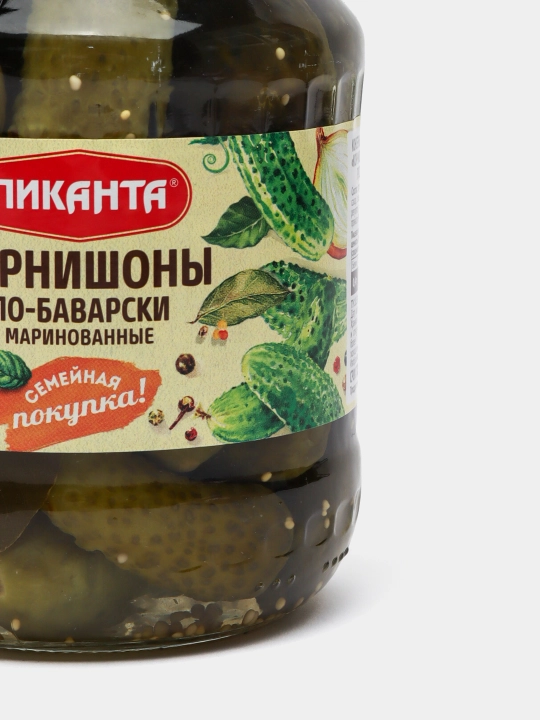 Kornishonlar Пиканта, Bavariyada, 700 g