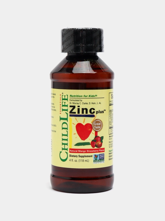 ChildLife Essentials, Цинк (Zinc Plus) с натуральным вкусом манго и клубники, 118 мл