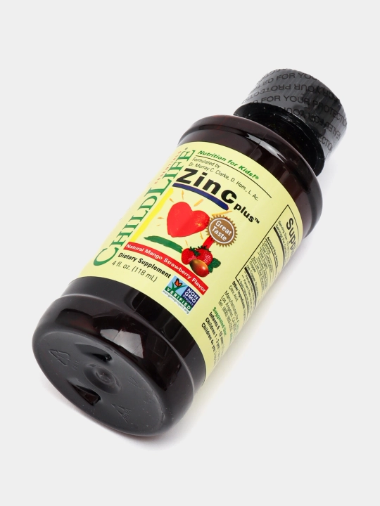 ChildLife Essentials, Цинк (Zinc Plus) с натуральным вкусом манго и клубники, 118 мл