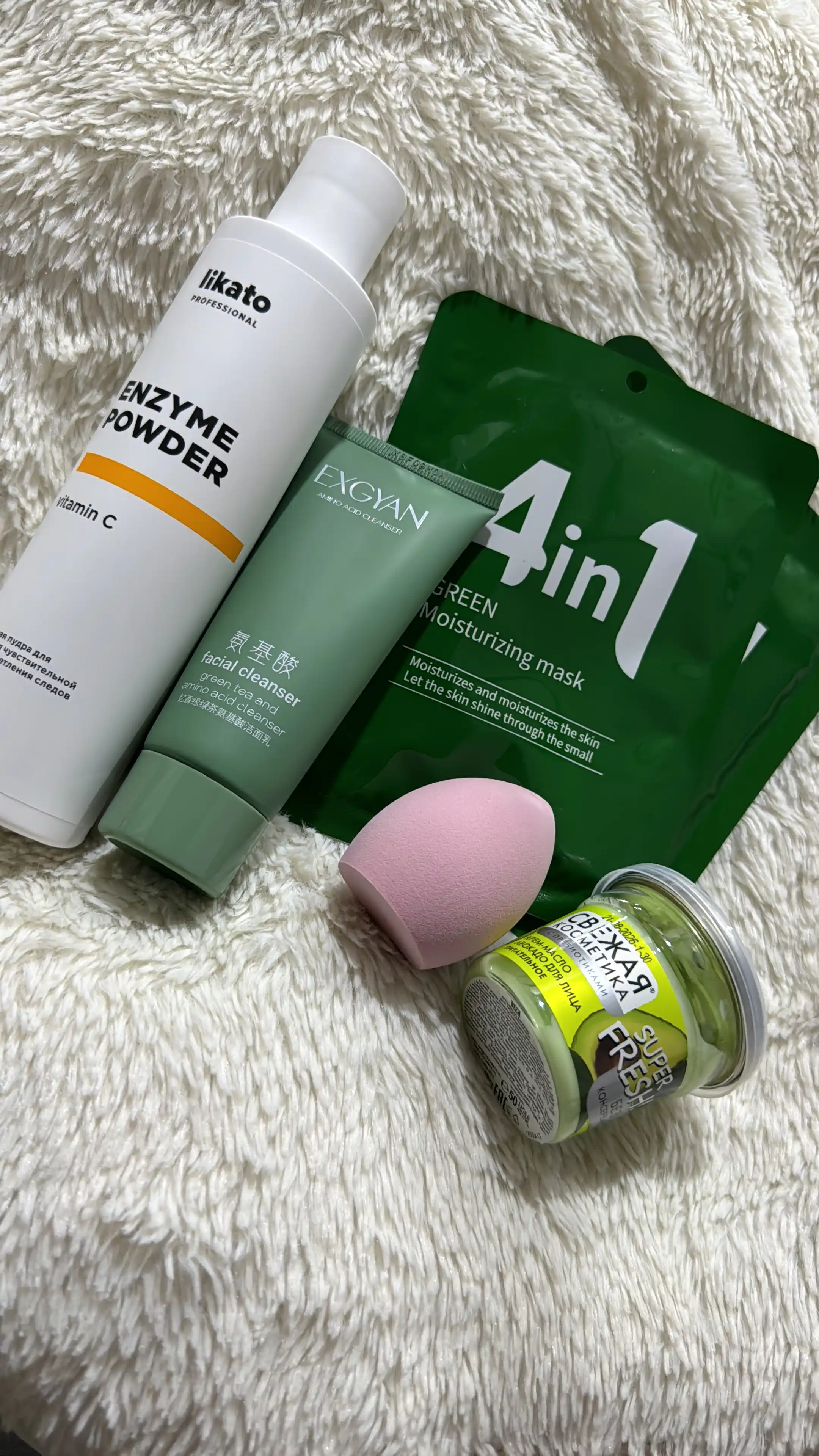 Sponj bo'yanish gubka, kosmetik sponj 4-6 sm