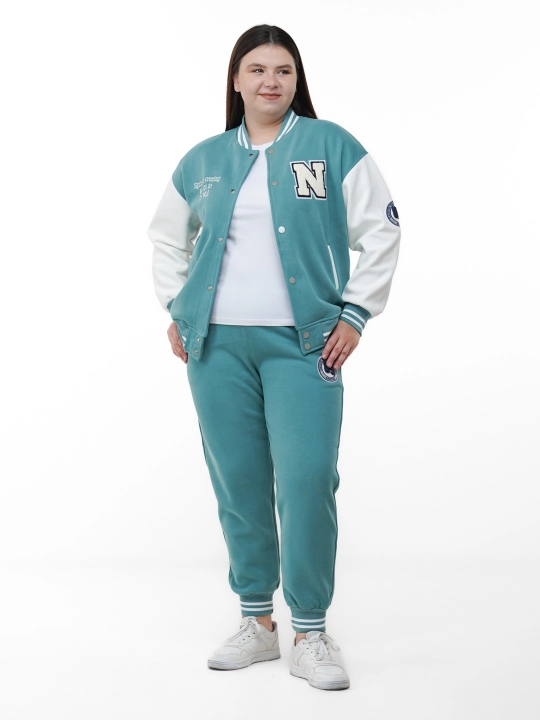 Ayollar sport kostyumi, qizlar uchun, bomber, jogerlar