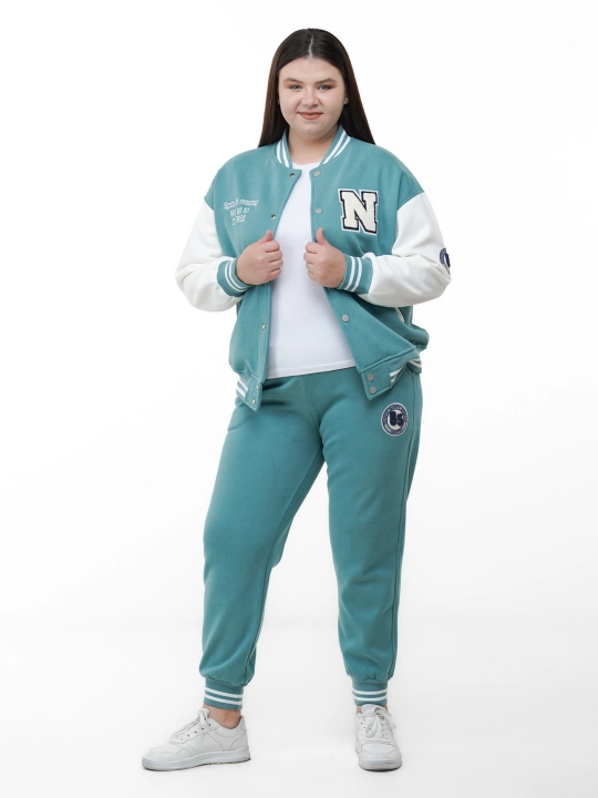 Ayollar sport kostyumi, qizlar uchun, bomber, jogerlar