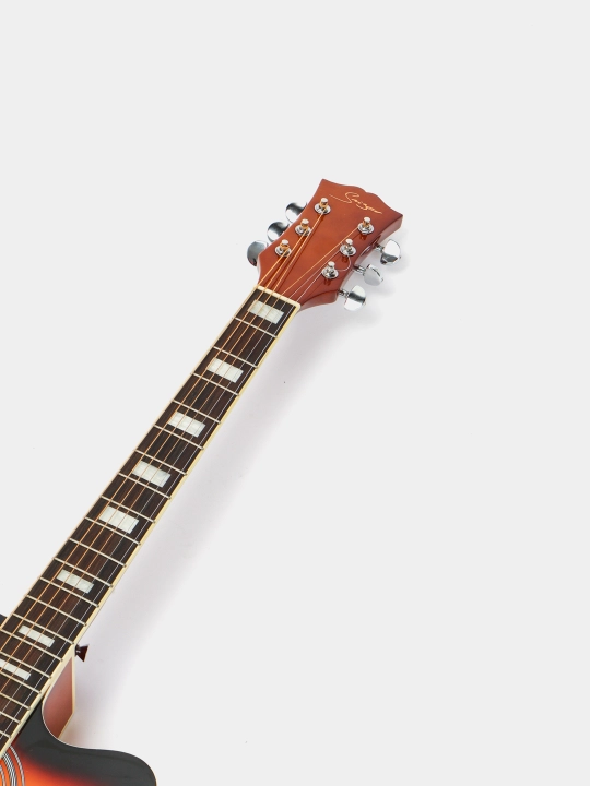 Аkustik gitara Smiger, Sunburst rangi, o'lchami 40, g'ilof, 2 mediatr, Ga-H15
