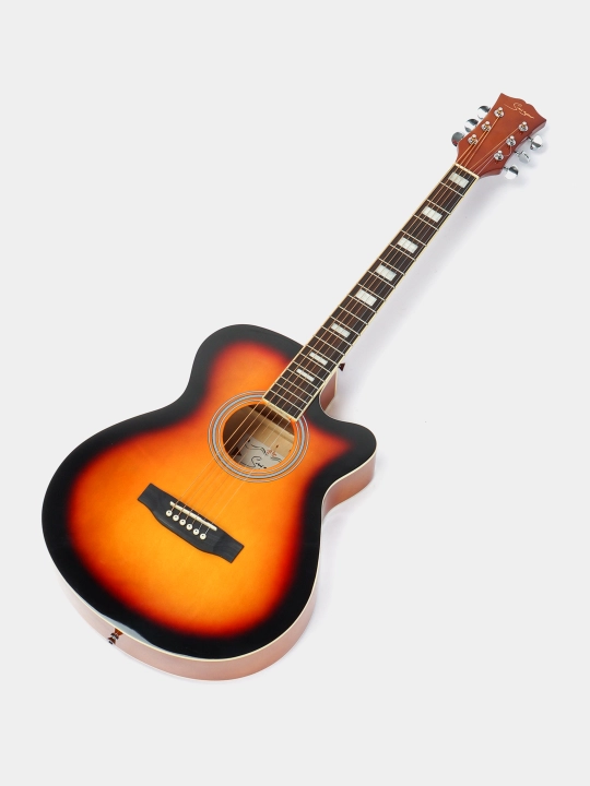 Аkustik gitara Smiger, Sunburst rangi, o'lchami 40, g'ilof, 2 mediatr, Ga-H15