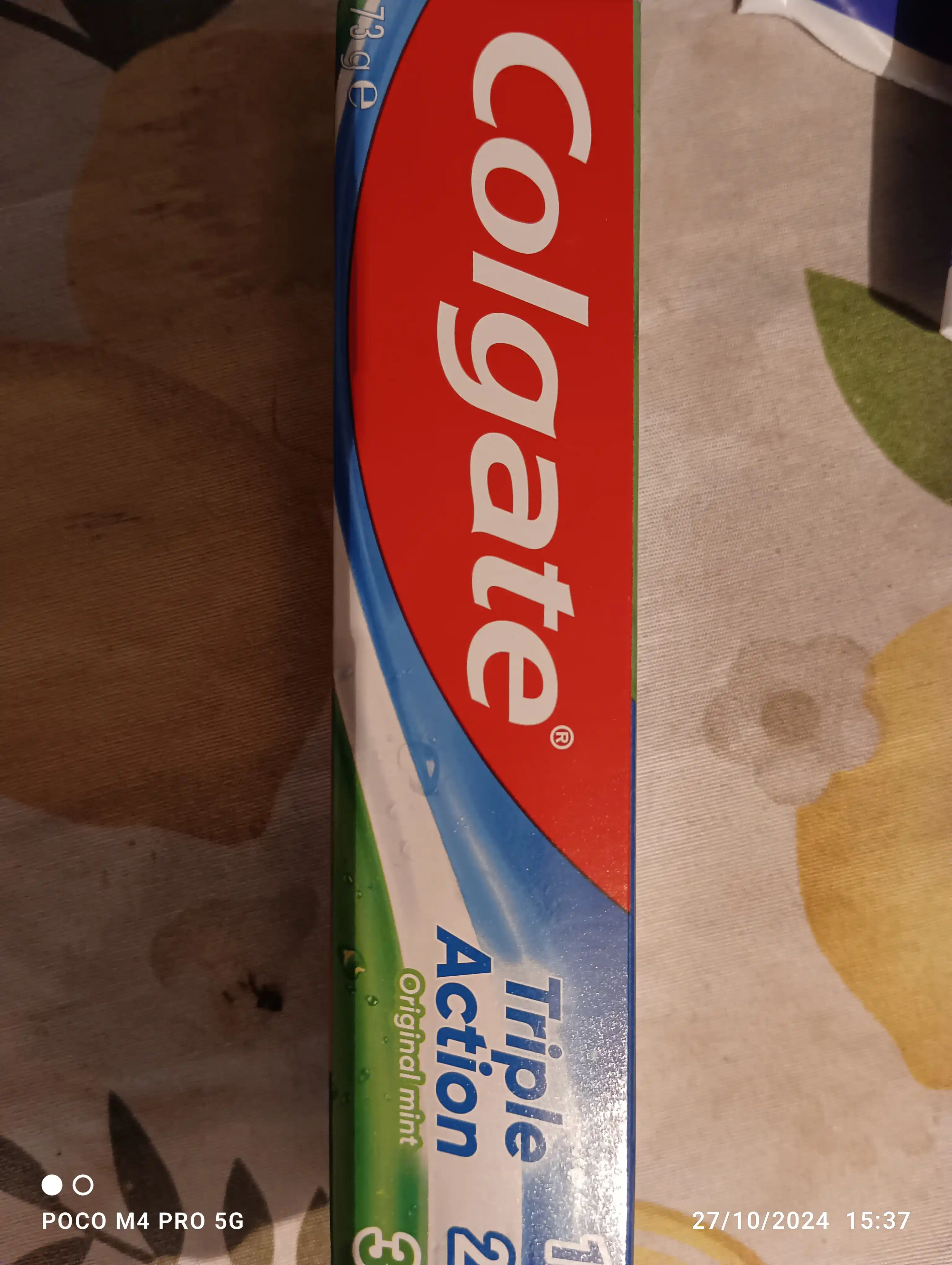Colgate uch tomonlama ta’sirli tish pastasi Kariyesdan himoya qilish uchun tabiiy yalpiz, 50 ml