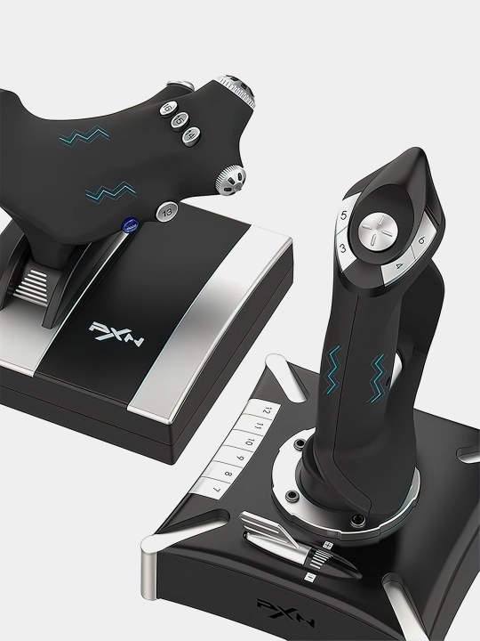 PXN 2119 pro, штурвал для авиа игр ,симулятор самолета, тяга и рычаг управления