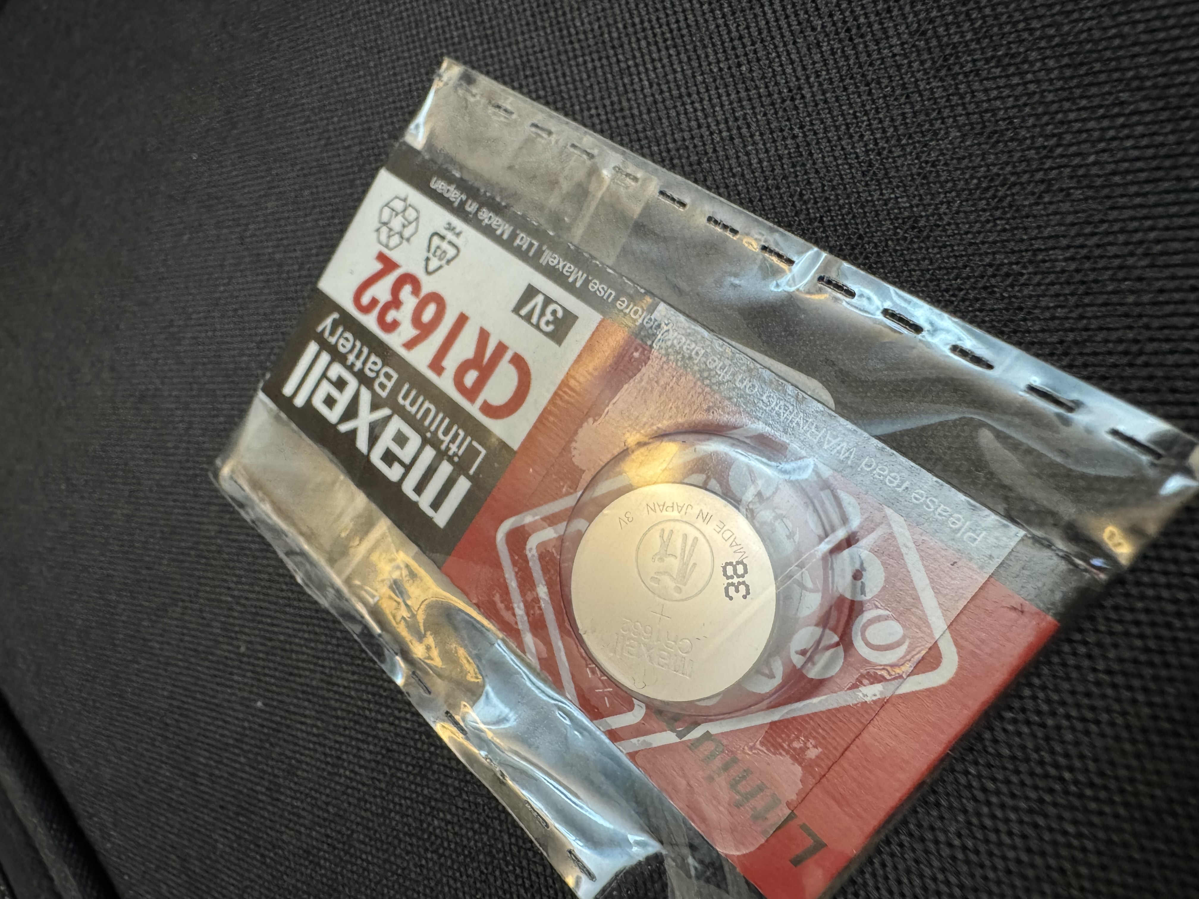 Батарейки литиевые Maxell CR1616, CR1620, CR1632, CR2016, CR2025, CR2032, CR2450 3V, 1 шт