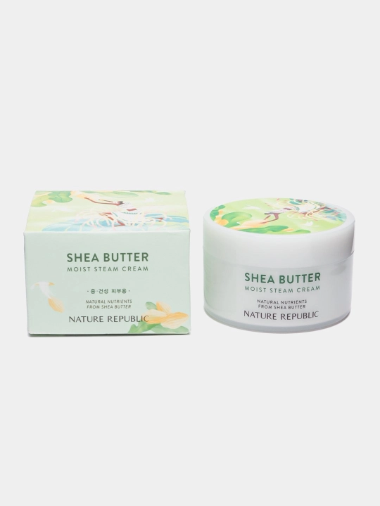 Увлажняющий и освежающий крем, Nature Republic, SHEA BUTTER, 100 мл