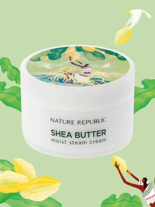 Увлажняющий и освежающий крем, Nature Republic, SHEA BUTTER, 100 мл