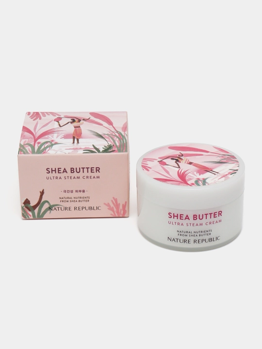 Увлажняющий и освежающий крем, Nature Republic, SHEA BUTTER, 100 мл