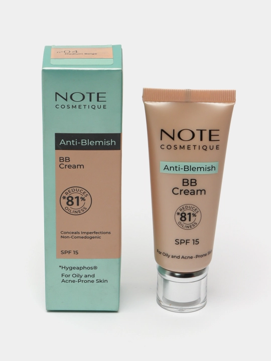 Тональный крем Note BB Cream Anti Blemish 30 мл для ровного тона и маскировки