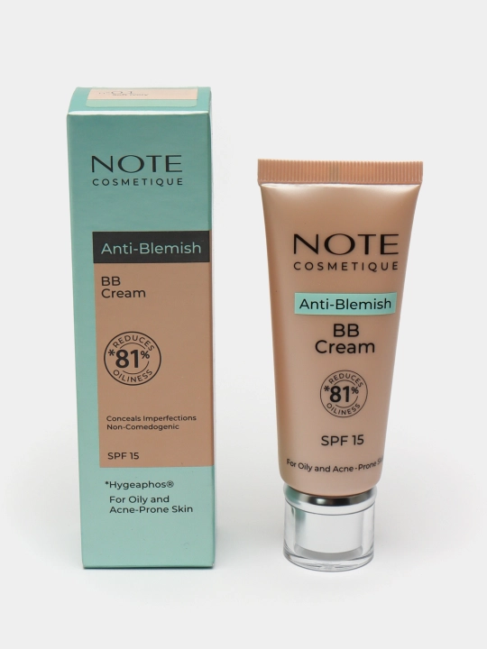 Тональный крем Note BB Cream Anti Blemish 30 мл для ровного тона и маскировки