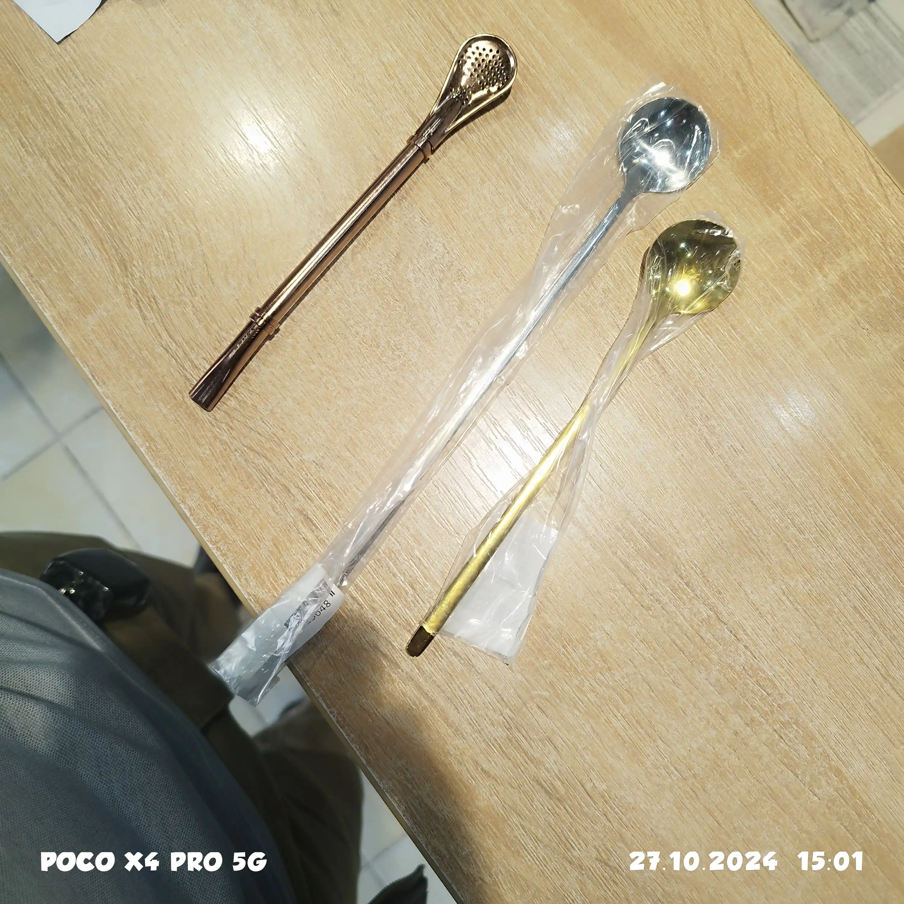 Choy naychasi mate uchun, yashil choy, filtr qoshiq, bombilla