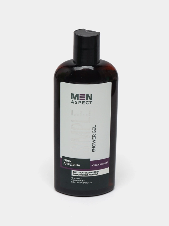 Гель для душа MEN ASPECT SIMPLE освежающий, 250 мл, Модум