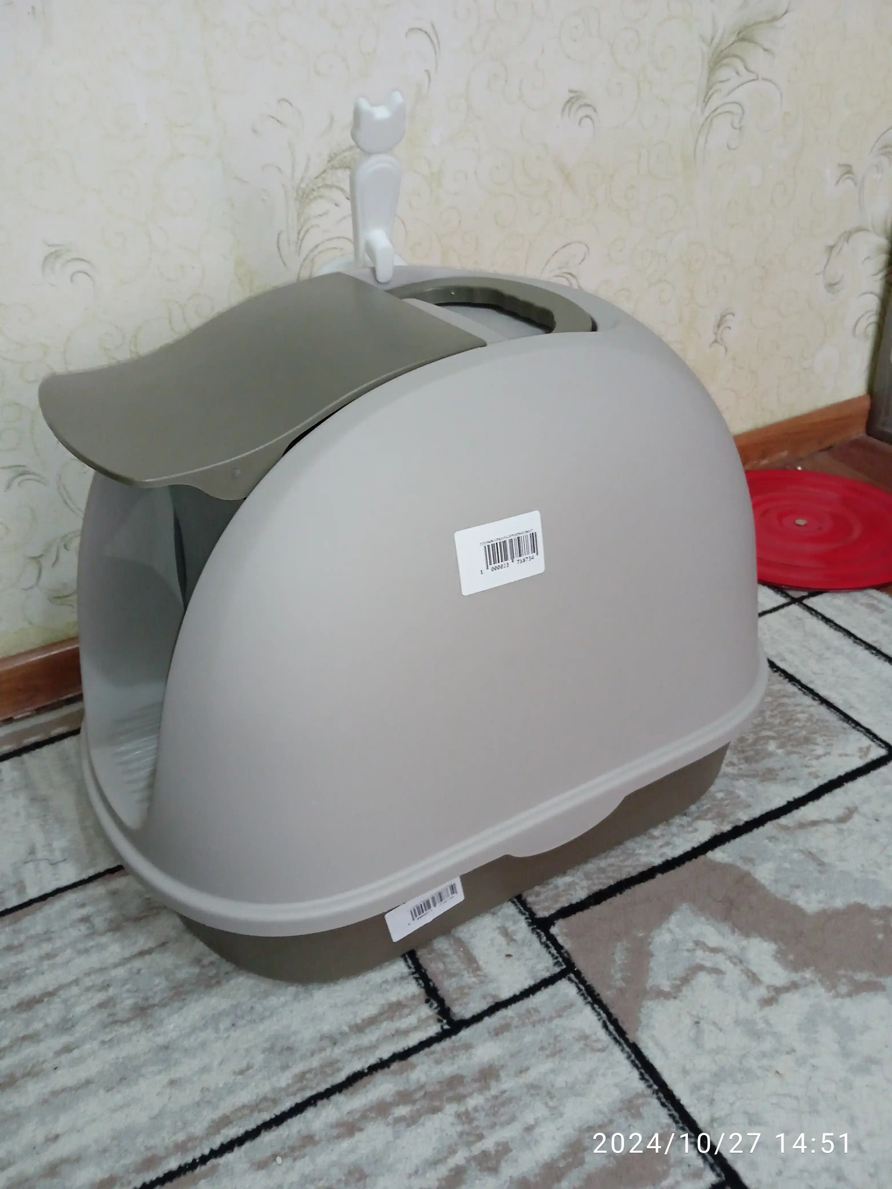 Ichkaridagi mushuklar uchun lotok MSP007 55 * 36 * 44 sm, MSP008 67 * 45 * 47 sm