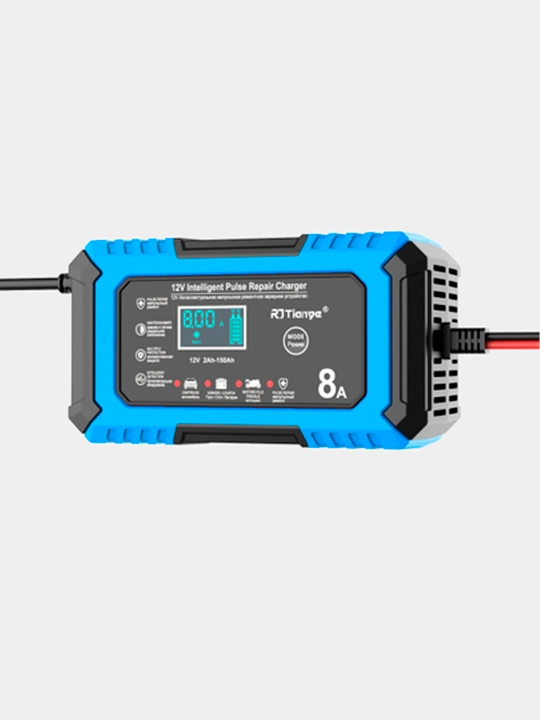 Batareya uchun avtomatik zaryadlovchi, avtomobil 12V, 24V, 6A, 8A, 10A