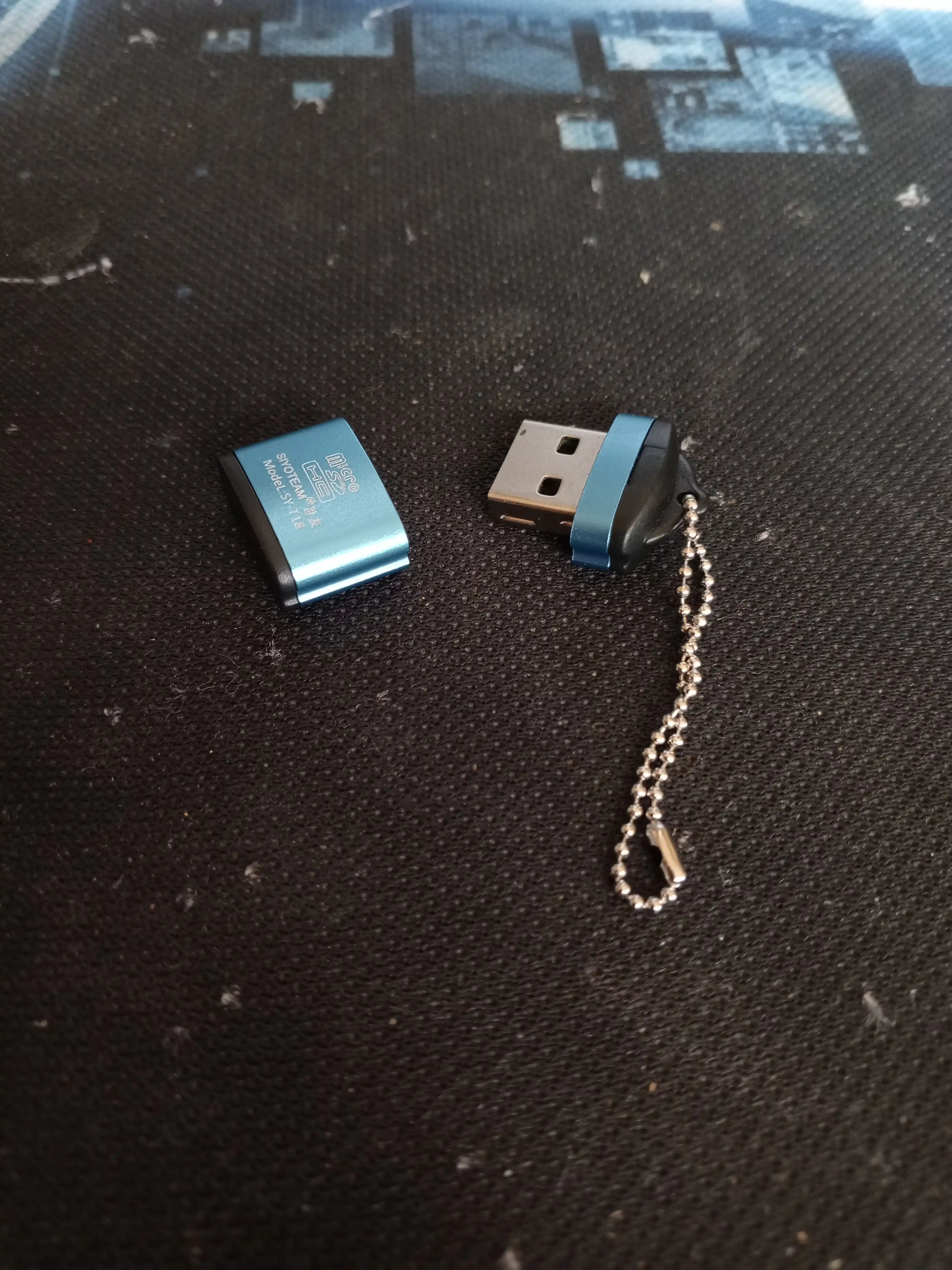 Картридер USB-адаптер Micro SD Black 