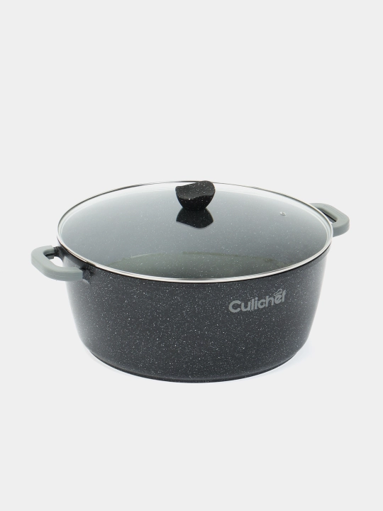 Granit tagiolmaydigan shisha qopqoqli, qozon CULICHEF