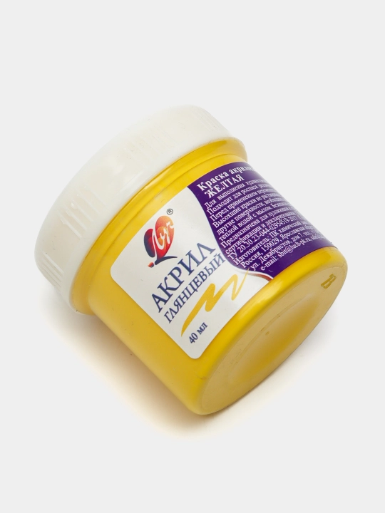 Bo'yoq akril san'at qutisi 40 ml sariq