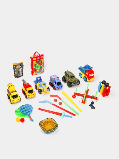 Мега набор для мальчиков и девочек, игрушки для детей The Repulblic of Toys — PRPLAST-MEGANAB-АМЕТИС