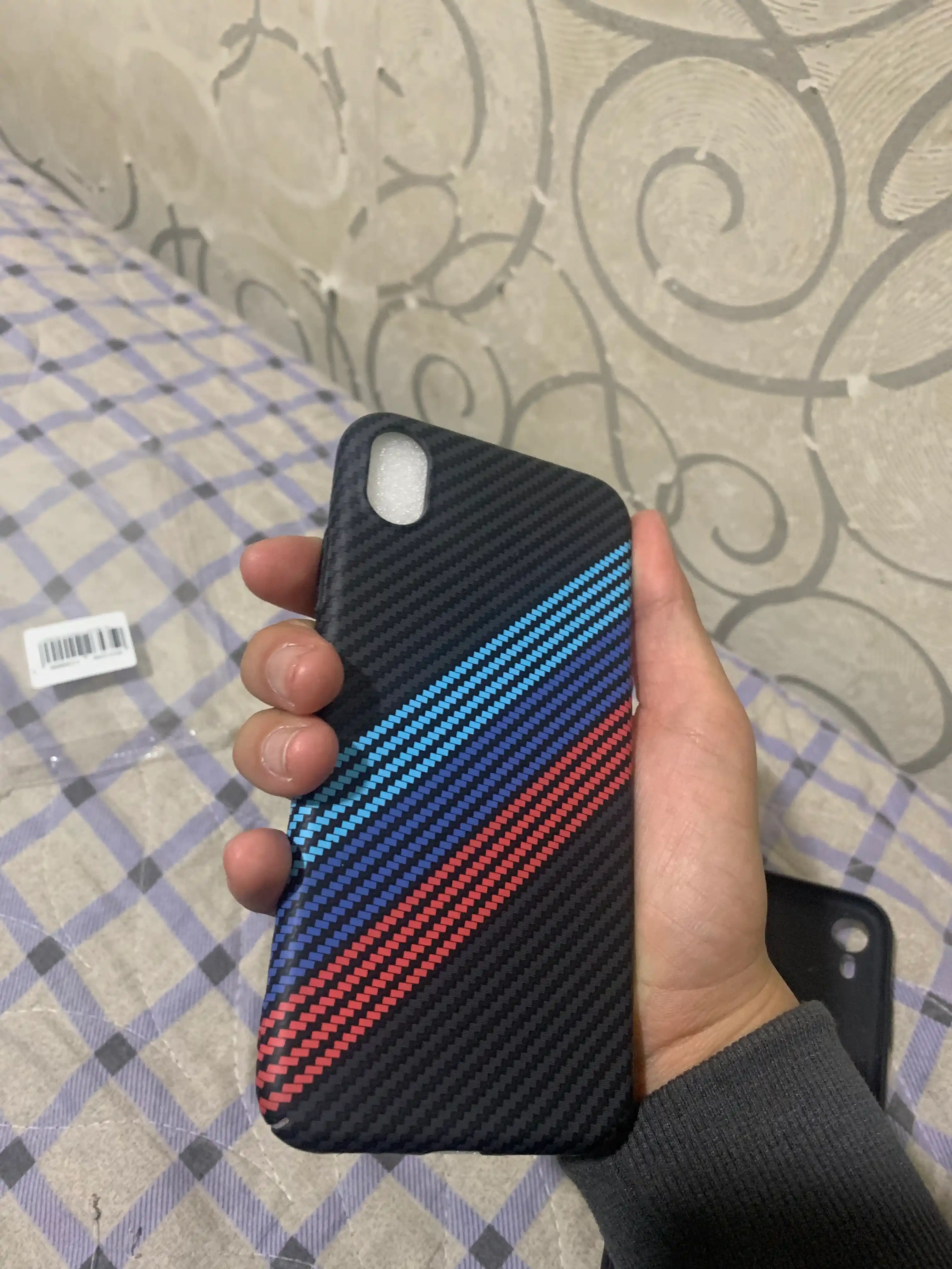 Карбоновый чехол для iPhone X, XR, 11, 12, 13, 14, 15, 16, mini, Pro, Pro Max, жесткий